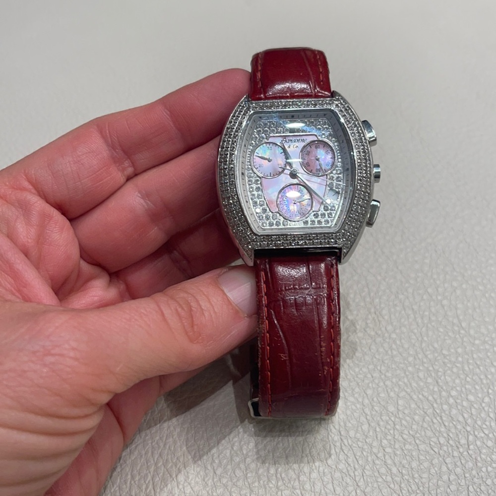 Avianne Co. Ladies Watch - diamonds and mother of pearl